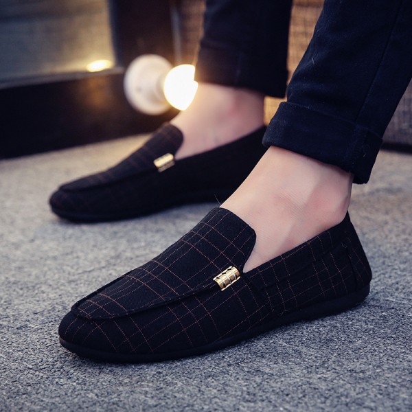 Doudou Shoes For Men, Korean Version, Trendy And Personalized Internet Celebrity Lazy Shoes For Men, One Foot On British Shoes For Men, Casual Shoes For Men, Board Shoes